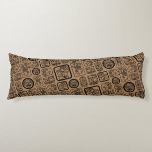 Coussins Longs Tribal MAYA ancien masque motif 1