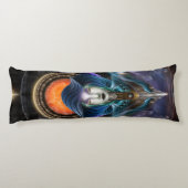 Coussins Longs Trilia - Déesse De La Lune Orange (Dos)