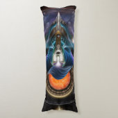 Coussins Longs Trilia - Déesse De La Lune Orange (Devant (Vertical))