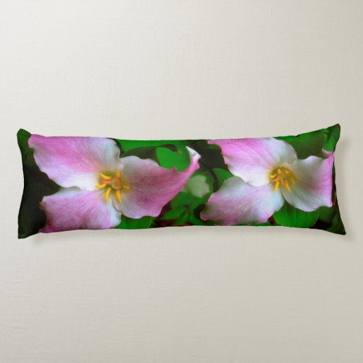 Coussins Longs Trillium fleur sauvage (Dos)