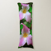 Coussins Longs Trillium fleur sauvage (Devant (Vertical))