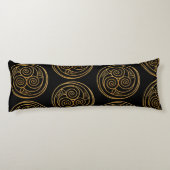 Coussins Longs Triple Celtic Knot Swirl Mandala (Dos)