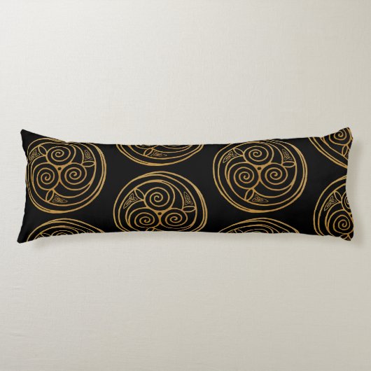 Coussins Longs Triple Celtic Knot Swirl Mandala (Devant)