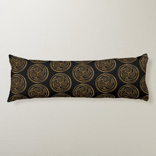 Coussins Longs Triple Celtic Knot Swirl Mandala (Devant)