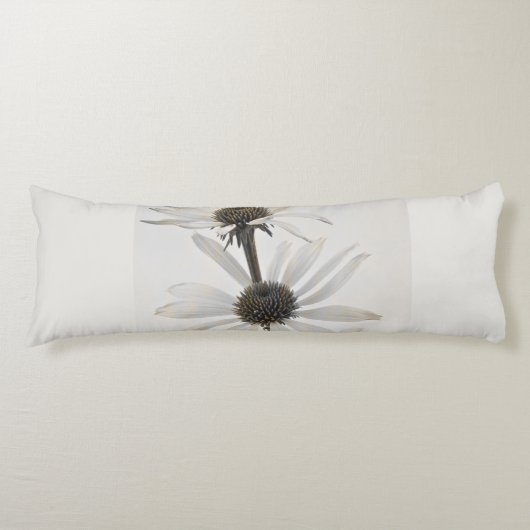 Coussins Longs Trois fleurs de cône blanc (Devant)