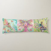 Coussins Longs Trois fleurs de Molly Harrison Imaginaire Art (Dos)