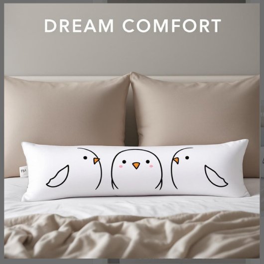 Coussins Longs Trois oiseaux sur le fil