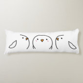 Coussins Longs Trois oiseaux sur le fil (Devant)