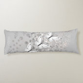 Coussins Longs Trois papillons blancs (Dos)