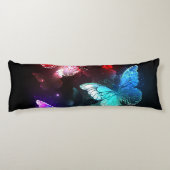 Coussins Longs Trois papillons brillants sur l'arrière - plan de  (Dos)