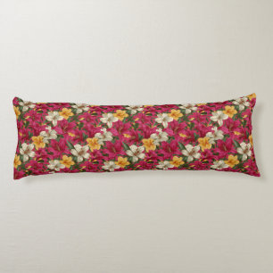 Coussins Longs Tropical Floral Intérieurs Chauds en Mousse à Mémo