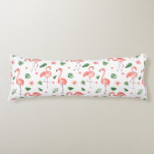 Coussins Longs Tropical rose Flamingo (Devant)