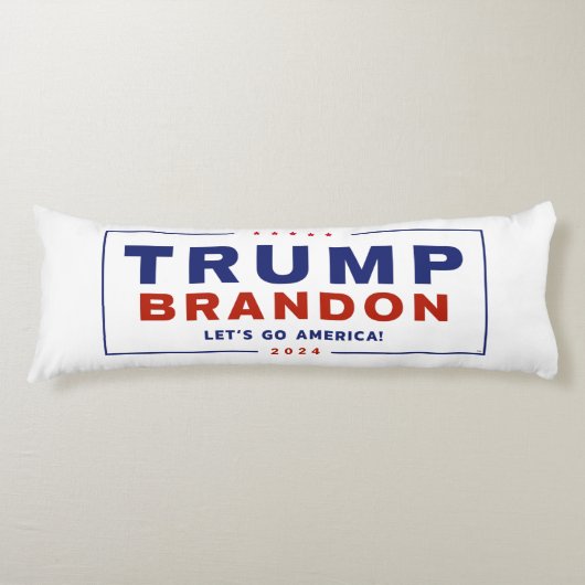 Coussins Longs Trump Brandon 2024™ Élection Oreiller de l'organis (Devant)