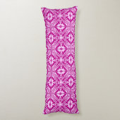 Coussins Longs Tuile marocaine - magenta et rose (Dos (Vertical))