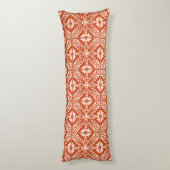 Coussins Longs Tuiles marocaines - corail orange et pêche (Dos (Vertical))
