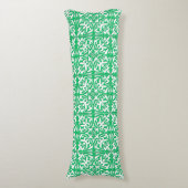 Coussins Longs Tuiles marocaines - Jade vert et blanc (Devant (Vertical))
