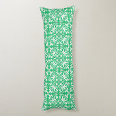 Coussins Longs Tuiles marocaines - Jade vert et blanc (Dos (Vertical))