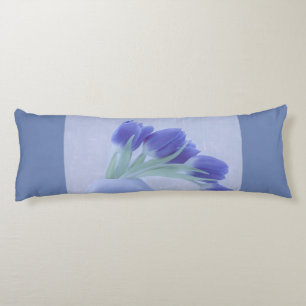 Coussins Longs Tulipes bleues encore vie