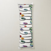 Coussins Longs Tulipes de style Art nouveau Abstrait (Dos (Vertical))