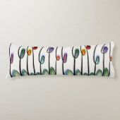 Coussins Longs Tulipes de style Art nouveau Abstrait (Devant)