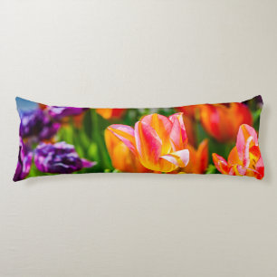 Coussins Longs Tulipes Enchanter orange