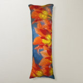 Coussins Longs Tulipes Orange Et Jaune (Devant (Vertical))