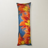 Coussins Longs Tulipes Orange Et Jaune (Dos (Vertical))