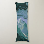 Coussins Longs Turbulence bleue Acrylique pour l'art Abstrait (Devant (Vertical))