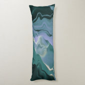 Coussins Longs Turbulence bleue Acrylique pour l'art Abstrait (Dos (Vertical))