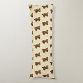 Coussins Longs Turquie mignonne avec moisson Thanksgiving (Devant (Vertical))