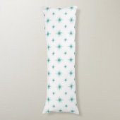 Coussins Longs Turquoise Bleu Starbursts Moyen-siècle Moderne (Devant (Vertical))