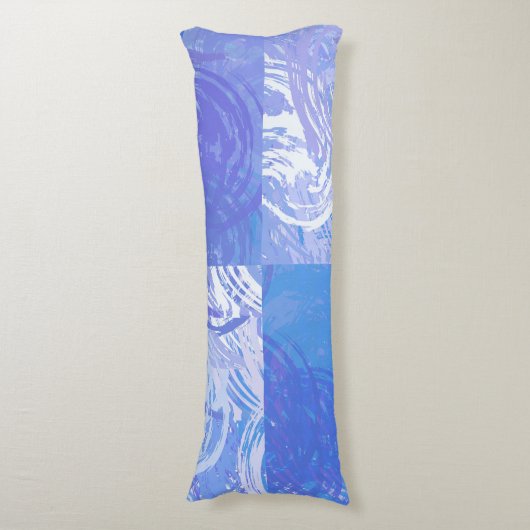 Coussins Longs Turquoise et violet Abstrait (Devant (Vertical))