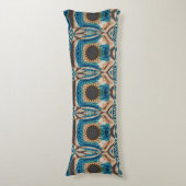 Coussins Longs Turquoise Gold Sun Southwestern Art (Devant (Vertical))