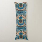 Coussins Longs Turquoise Gold Sun Southwestern Art (Devant (Vertical))