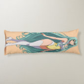 Coussins Longs Turquoise Hair Anime Girl (Dos)