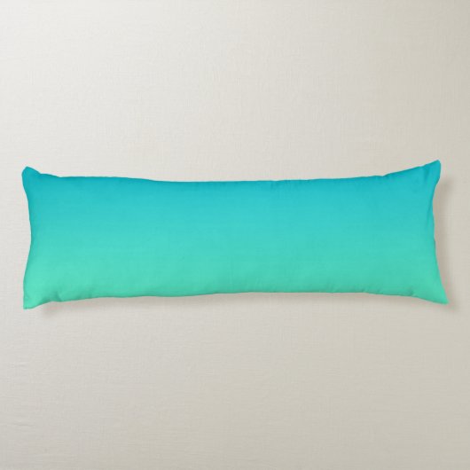 Coussins Longs "Turquoise Ombre" (Dos)