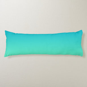 Coussins Longs "Turquoise Ombre"