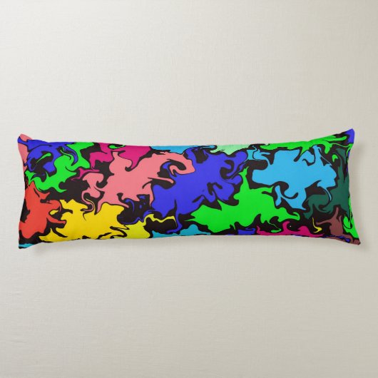 Coussins Longs Twirl coloré Abstrait / (Dos)