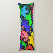 Coussins Longs Twirl coloré Abstrait / (Dos (Vertical))