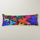 Coussins Longs Twirl coloré Abstrait / (Devant)