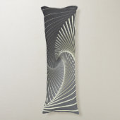 Coussins Longs twirl gris jaune (Devant (Vertical))