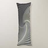 Coussins Longs twirl gris jaune (Dos (Vertical))