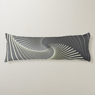 Coussins Longs twirl gris jaune
