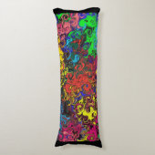 Coussins Longs Twirlers colorés Abstraits / (Devant (Vertical))