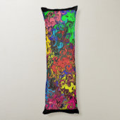 Coussins Longs Twirlers colorés Abstraits / (Dos (Vertical))