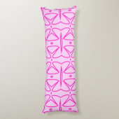 Coussins Longs Two Toned Pink Pattern Body Pillow (Dos (Vertical))