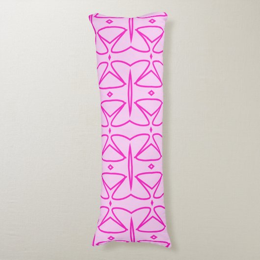 Coussins Longs Two Toned Pink Pattern Body Pillow (devant Vertical)