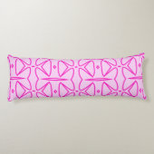 Coussins Longs Two Toned Pink Pattern Body Pillow (Dos)