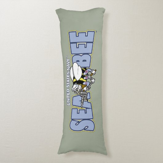 Coussins Longs U.S. Bataillon de construction de marine (Devant (Vertical))