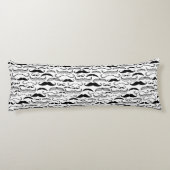 Coussins Longs Un club des messieurs. Motif 2 de moustache (Dos)